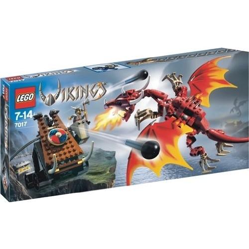 LEGO Vikings 7017 Viking Catapult versus the Nidhogg Dragon by LEGO