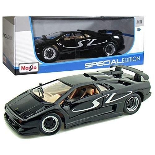 Maisto Year 2014 Special Edition Series 1:18 Scale Die Cast Car Set - Black Color Sports Coupe LAM