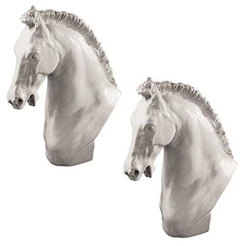 Design Toscano Horse of Turino Sculpture: Set of Two