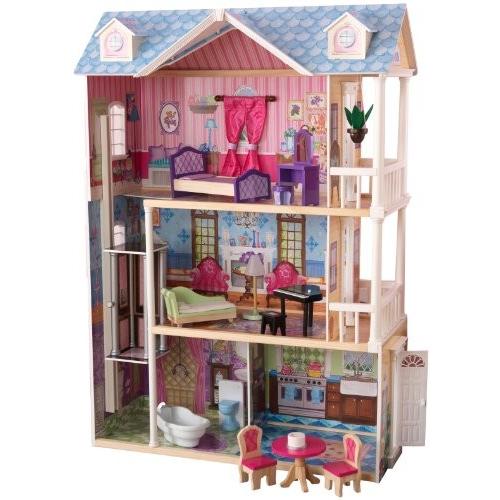 [キッドクラフト]KidKraft  My Dreamy Dollhouse with Furniture 65823｜wakiasedry