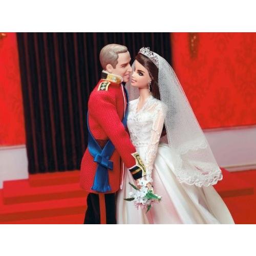 バービーコレクター ウイリアム\u0026ケイト(ゴールドラベル)(W3420)Barbie William and Catherine (Kate Middの画像