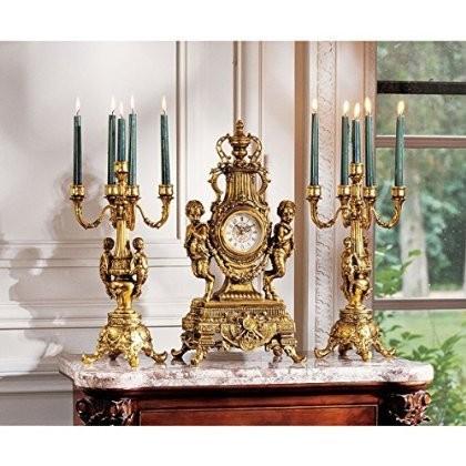 Design Toscano Inc Chateau Beaumont Grand Clock and Candelabra Ensembleの画像