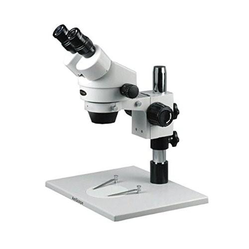AmScope SM-1B Professional Binocular Stereo Zoom Microscope, WH10x Eyepieces, 7X-45X Magnification