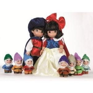 Precious Moments Disney (ディズニー)Snow White, Prince, \u0026 Seven Dwarfs Set of 9 Dolls ドール 人形