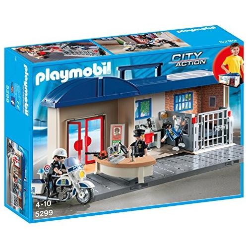 Playmobil Take Along Police Station☆プレイモービル持ち運びできる警察署【5299】