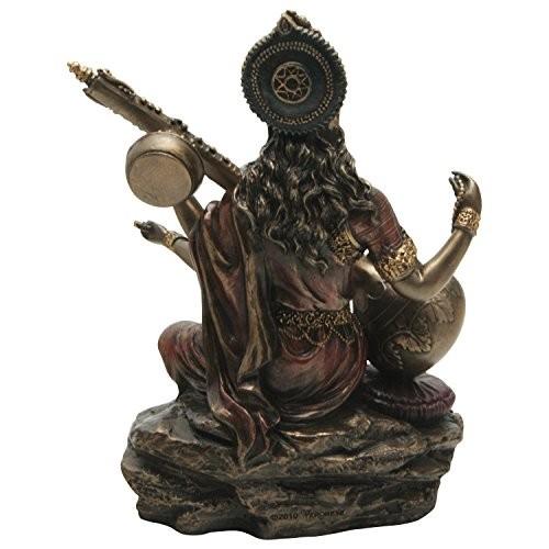 サラスヴァティー弁才天（弁財天）彫像 知識と音楽、芸術の女神