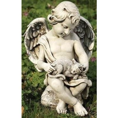 ガーデン 天使 エンジェル と 子猫