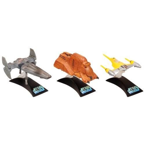 Star Wars スターウォーズ Die Cast Titanium Vehicle - Sith Infiltrator Trade Federation MTT Naboo N