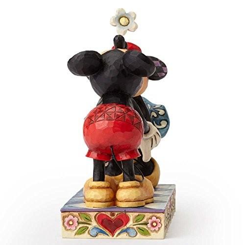 Disney Traditions by Jim Shore 4013989 Mickey and Minnie Mouse Kissing Figurine 6-1/2-Inch