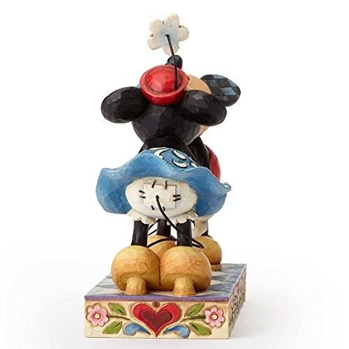Disney Traditions by Jim Shore 4013989 Mickey and Minnie Mouse Kissing Figurine 6-1/2-Inch