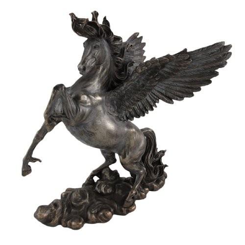 古代ギリシャ ペガサス (ウイングホース) 彫像 ブロンズ風 彫刻 ヴェロネーゼ製 高さ 約28ｃｍ