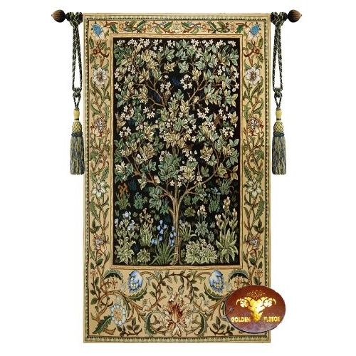 美しいLarge Tree of Life ( B ) William Morris Fineタペストリージャカード織Wall Hangingアート装飾
