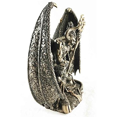アーチDevil Satan Lucifer Morning Star FigurineバフォメットSculpture Fallen Angel_1
