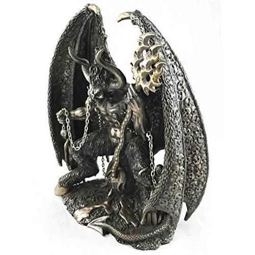 アーチDevil Satan Lucifer Morning Star FigurineバフォメットSculpture Fallen Angel_3