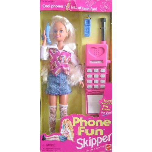 バービー Barbie Phone Fun SKIPPER Doll w Secret Surprise Play Phone For YOU! (1995) お人形さん あやつり人形 フ その他バス、洗面所用品-キッチン、日用品、文具