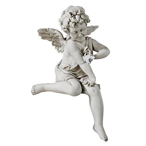 穏やかな 蝶々と遊ぶ 天使（エンジェル） ガーデン彫像 彫刻/ Design Toscano Peaceful Presence Angel S