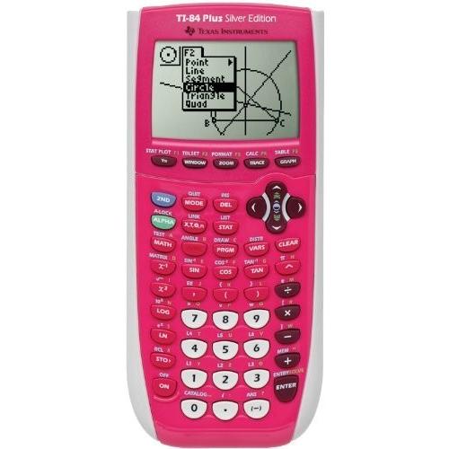 Texas Instruments TI-84 Plus Silver Edition Graphing Calculator， Pink by Texas Instruments