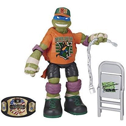 TMNT タートルズ × WWE チームアップ ニンジャ スーパースターズ 6インチ フィギュア レオナルド as ジ