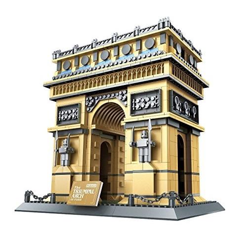 ワング Wange THE TRIUMPHAL ARCH OF PARIS Building Blocks 1401 pcs set 8021 LYSB01440ONG8-TOYS