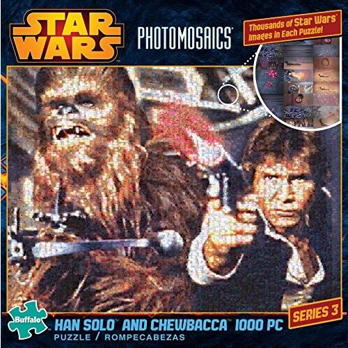バッファローゲーム Buffalo Games Star Wars Photomosaic: Han Solo and Chewbacca Jigsaw Bigjigs Puzzの画像
