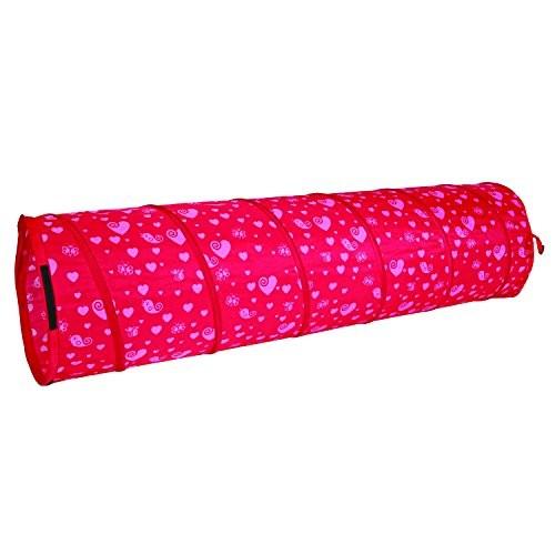 パシフィックプレイテント Pacific Play Tents Heart Kids 6 Foot Crawl Tunnel for Indoor / Outdoor Fu