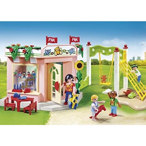 PLAYMOBIL (プレイモービル) Preschool with Playground Playset Building Kitの画像