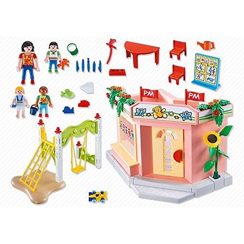 PLAYMOBIL (プレイモービル) Preschool with Playground Playset Building Kitの画像