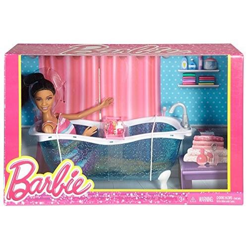 バービー Barbie AfricanAmerican Doll and Bathtub Playset DFV69の画像