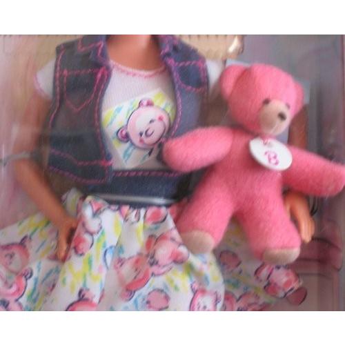 バービー Teddy Fun BARBIE Doll w Teddy Bear - Hills Special Edition (1996) ドール 人形 フィギュアの画像