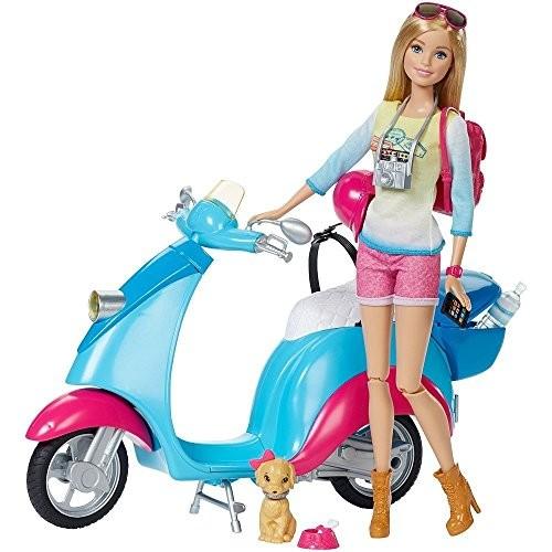 Barbie Pink Passport Travel Doll with Scooter｜wakiasedry