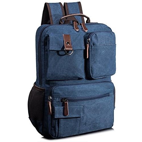 リーパー Leaper Vintage Cool Canvas Laptop Backpack Rucksack for College School Travel Daypack Sho