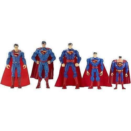 マテル DCコミックス スーパーヒーローショーダウン アクションフィギュア 5パック スーパーマン アルテ_1