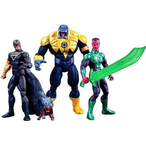 SDCC 2013 DC Comics Super Heroes Black Hand， Green Lantern Sinestro， Arkillo & Dex-Starr Action Fi