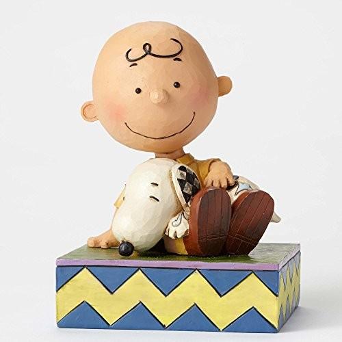 Enesco(エネスコ) Peanuts by Jim Shore Charlie Brown Holding Snoopy 4049397