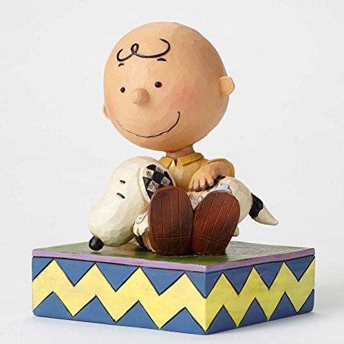 Enesco(エネスコ) Peanuts by Jim Shore Charlie Brown Holding Snoopy 4049397_1