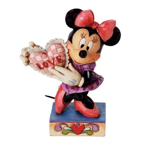 ディズニートラディション　エネスコ Enesco Jim Shore ジム・ショア 木彫り調フィギュア ミニーマウス　