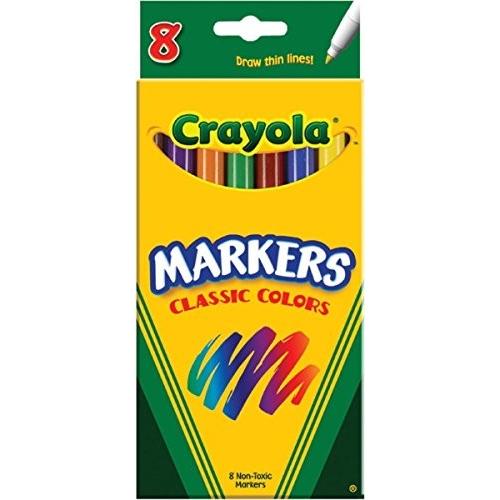 クレヨラ Crayola Thin Classic Fine Markers 8 Count Total 192 Case of 24