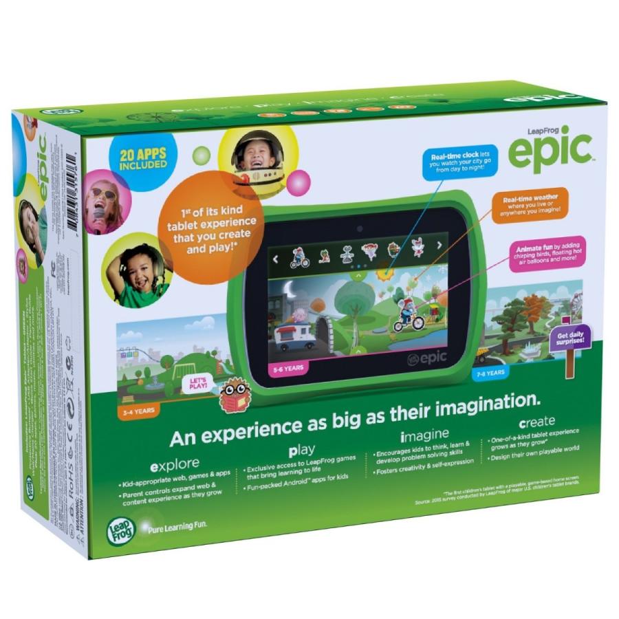 LeapFrog リープフロッグ Epic エピック アンドロイド 子供用英語学習タブレットの画像