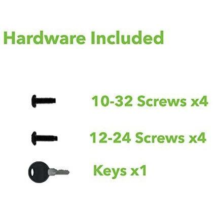 NavePoint ラックマウント引き出し 19インチサーバーキャビネットケース DJ用 ロックとキー付き 1U ブラ_6