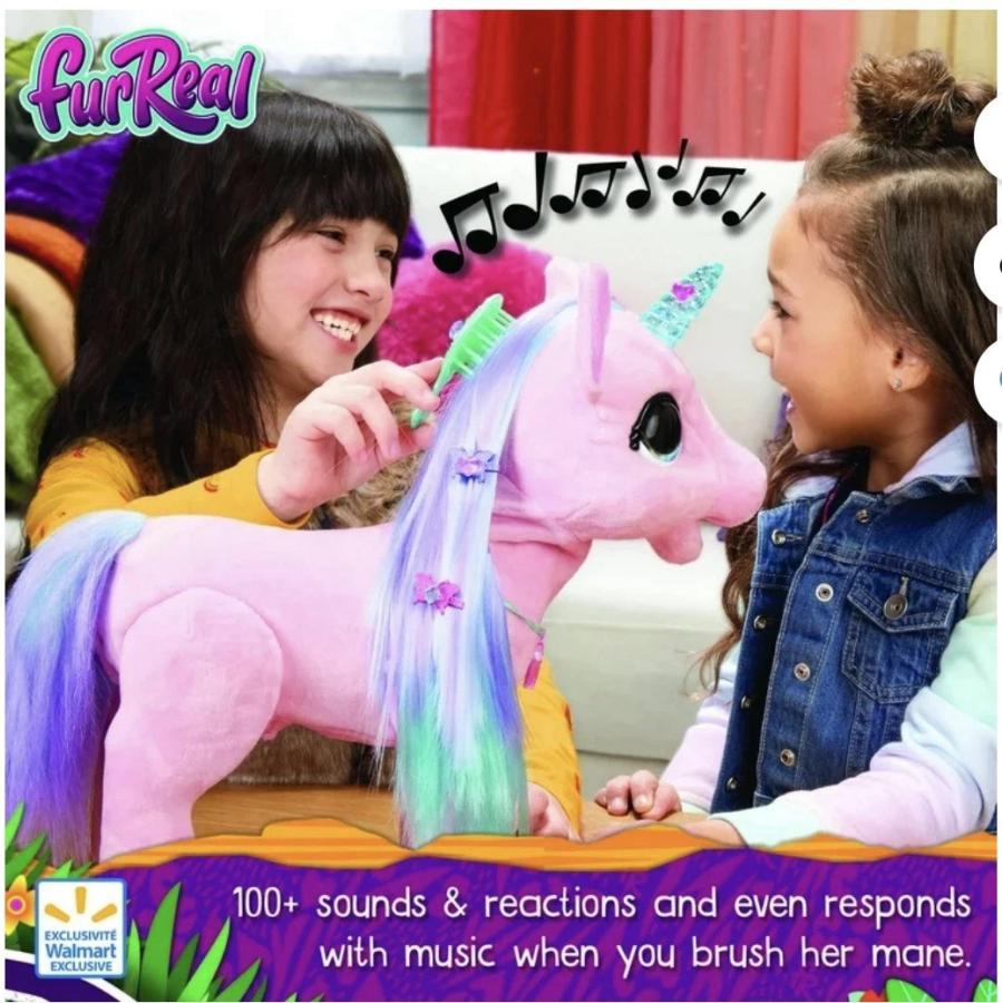 ハスブロ Hasbro FURREAL Blossom My Bestiecorn Interactive Plush Pet Toy 100+ Sounds Unicornの画像