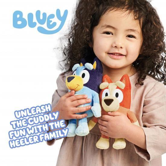 Bluey Heeler Family Plush Set 4 Plush 7-8\" Figuresの画像