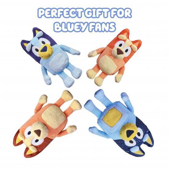 Bluey Heeler Family Plush Set 4 Plush 7-8\" Figuresの画像