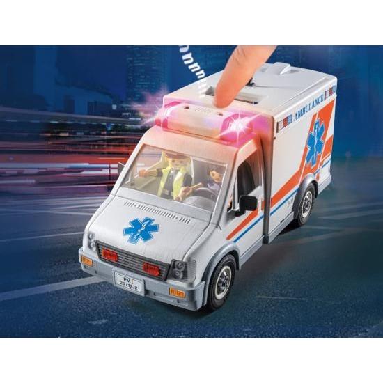 Playmobil 救急車 アクセサリーとフィギュア3体付きの画像