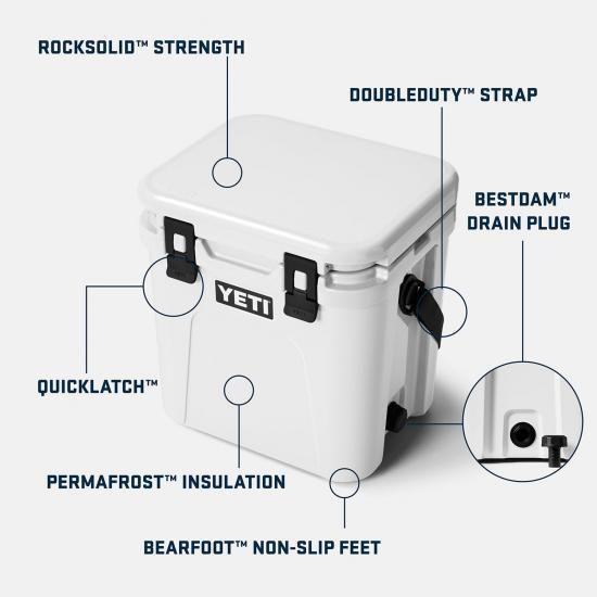 YETI Roadie 24 2.0 ハードクーラー ダブルデューティーショルダーストラップと排水プラグ付き タンの画像