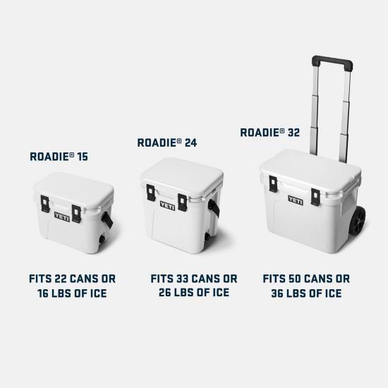 YETI Roadie 24 2.0 ハードクーラー ダブルデューティーショルダーストラップと排水プラグ付き タンの画像