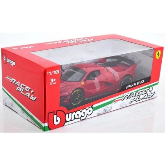 ブラーゴ 1/18 フェラーリ FXX-K エボ ハイブリッド 2018 レッド 6.3 V12 1050HP BBURAGO ダイキャスト_4