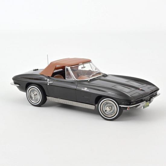 ノレブ 1/18 シボレー コルベット スティングレー C2 カブリオレ 1963 ブラックNOREV CORVETTE STING RAYの画像