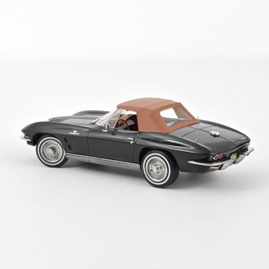 ノレブ 1/18 シボレー コルベット スティングレー C2 カブリオレ 1963 ブラックNOREV CORVETTE STING RAYの画像