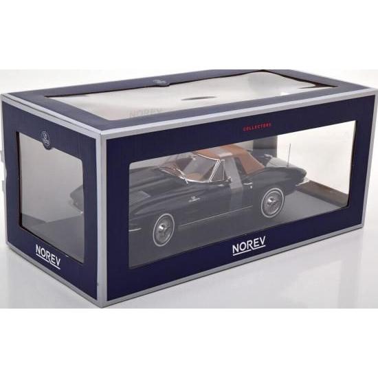 ノレブ 1/18 シボレー コルベット スティングレー C2 カブリオレ 1963 ブラックNOREV CORVETTE STING RAYの画像