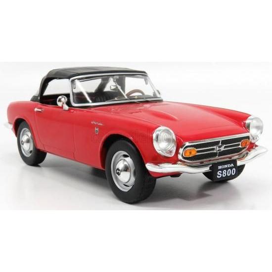 TRIPLE9 1/18 ホンダ S800 1966 ソフトトップ クローズド レッド ミニカー_3